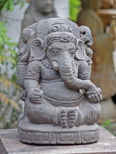 Lade das Bild in den Galerie-Viewer, Elefant Steinfigur "Ganesha", sitzend - Div. Accessoires & Möbel