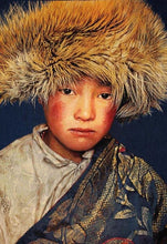Lade das Bild in den Galerie-Viewer, Gobelinbild Tibetan Boy - Thomas Albrecht