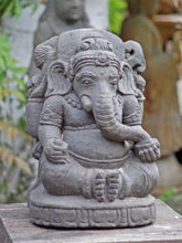 Lade das Bild in den Galerie-Viewer, Elefant Steinfigur &quot;Ganesha&quot;, sitzend - Div. Accessoires &amp; Möbel
