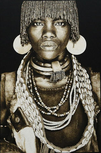 Gobelinbild Hamar Women Äthiopien - Thomas Albrecht