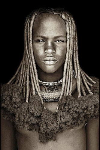 Gobelinbild Himba Girl Namibia - Thomas Albrecht