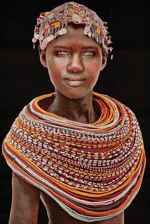 Gobelinbild Samburu Girl - Thomas Albrecht