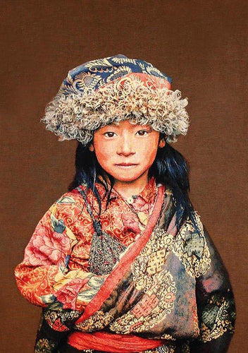 Gobelinbild Tibetan Child - Thomas Albrecht